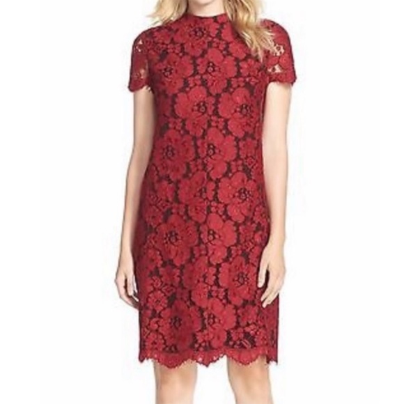 🎉HP🎉 EUC Betsy Johnson Lace Shift Dress💋 Size 12 - Picture 1 of 5